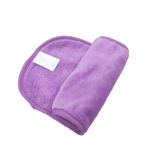 Beakey Microfiber Reusable Fast Drying Makeup Remover Washcloth-Purple