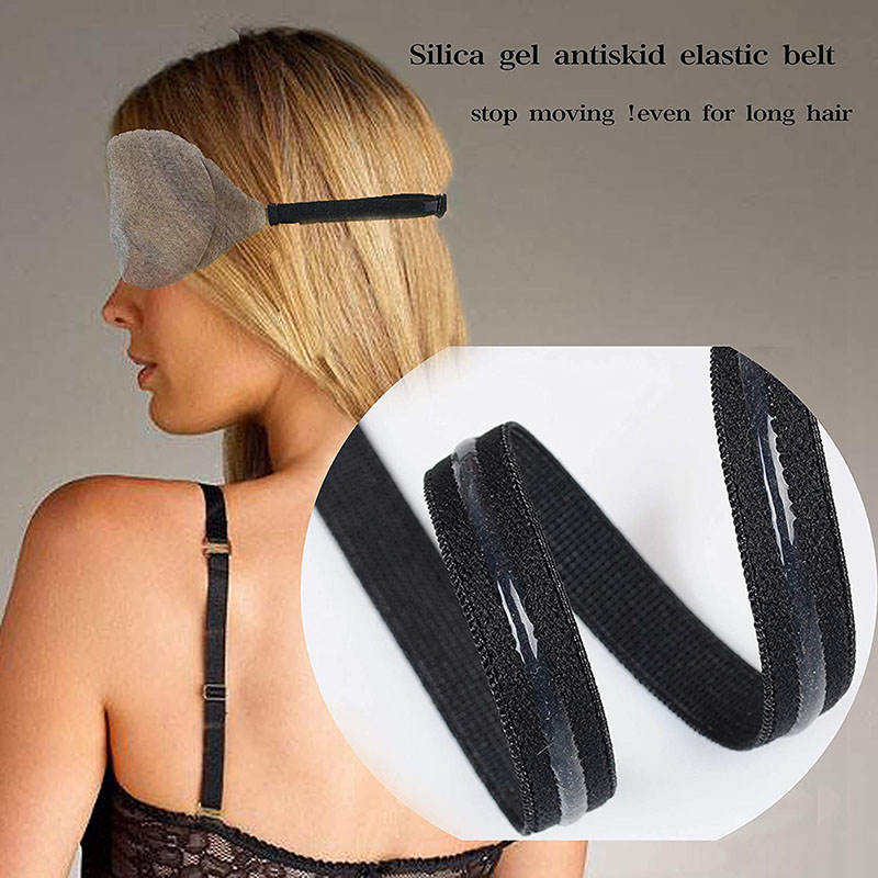 Beakey 2 Pack 3D Contoured Washable Eye Mask for Sleeping with Adjustable Strap-Black