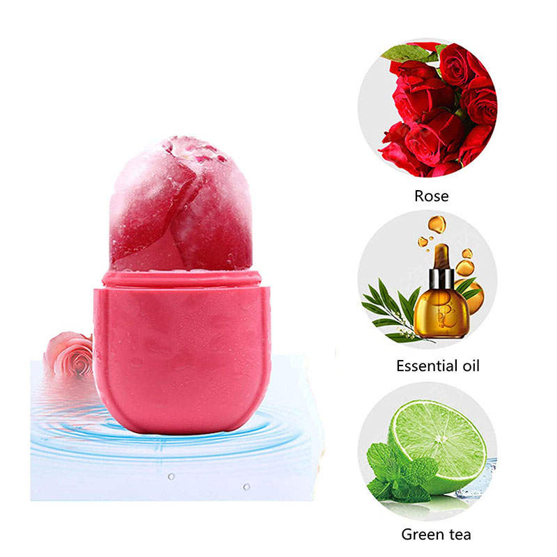 Beakey Ice Roller for Face and Eye Care Kit for Brighten Skin Your Natural Glow-Pink