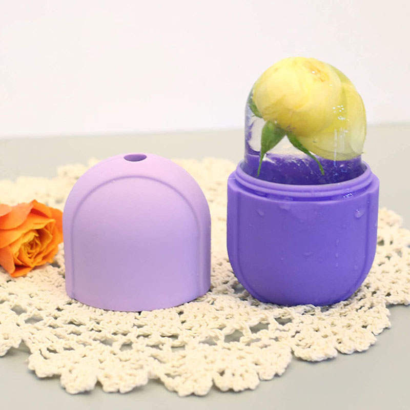 Beakey Ice Roller for Face and Eye Care Kit for Brighten Skin Your Natural Glow-Purple