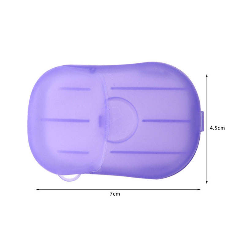 Beakey 5 Packs Portable Disposable Travel Washing Hand Bath Soap Sheets-Multicolour