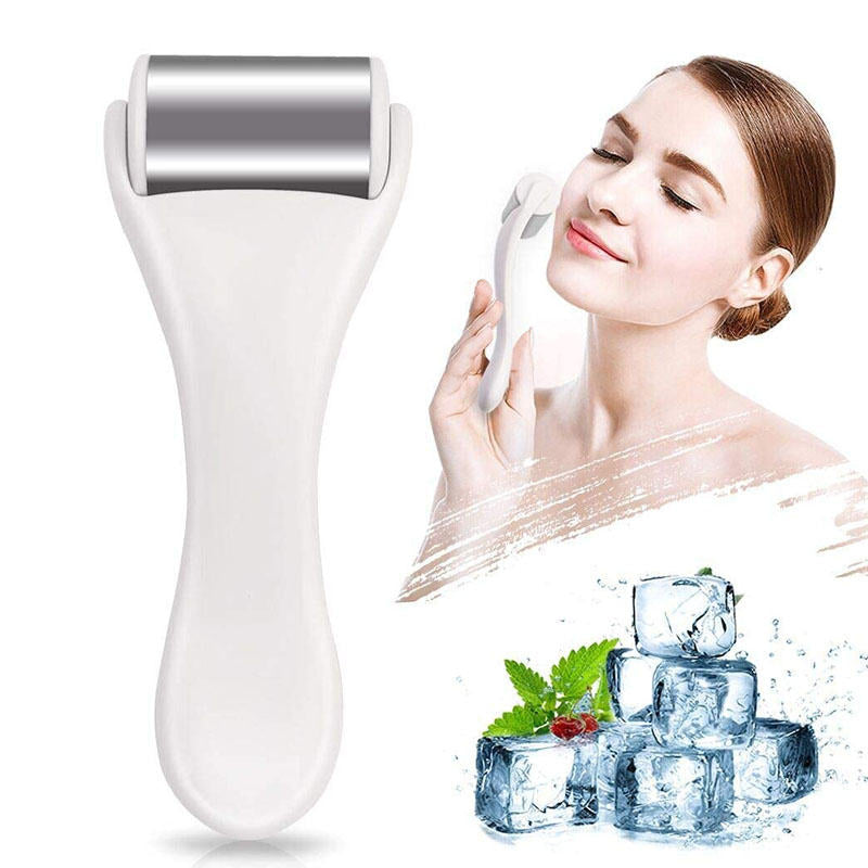 Beakey Ice Roller Stainless Steel Massager for Face & Eye-White