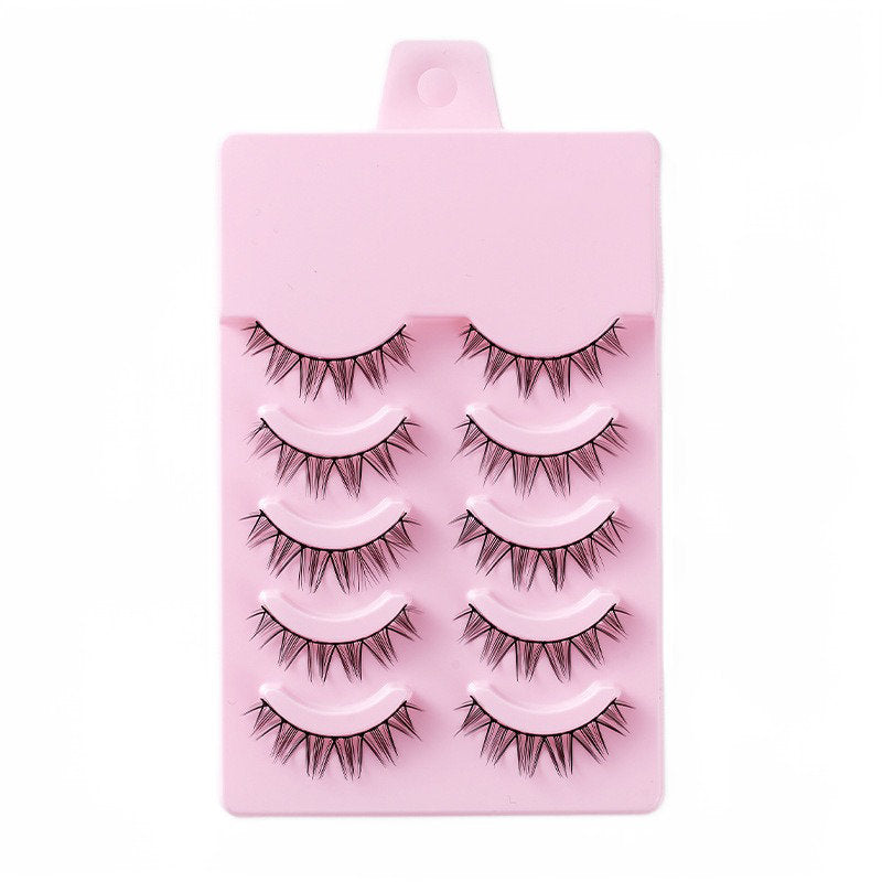 Beakey 5 Pairs False Eyelashes Natural Curly 3D Lashes Set for Daily-GirlGroup