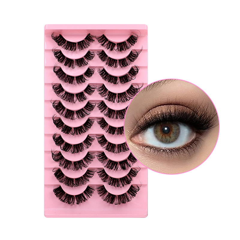Beakey Russian Strip Lashes Reusable False Eyelashes Natural D Curl-02