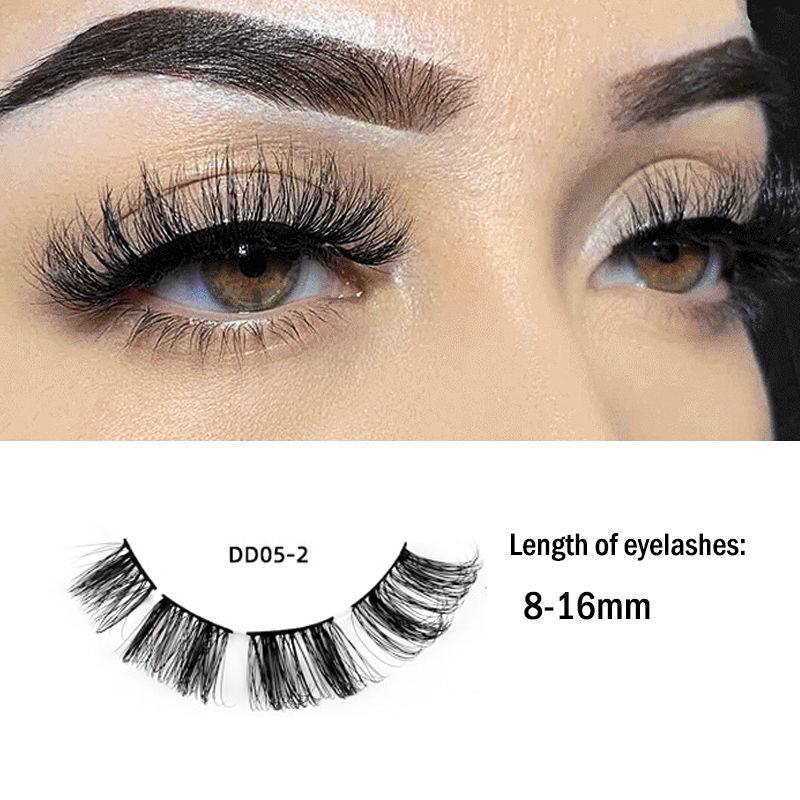 Beakey Russian Strip Lashes Reusable False Eyelashes Natural D Curl-02