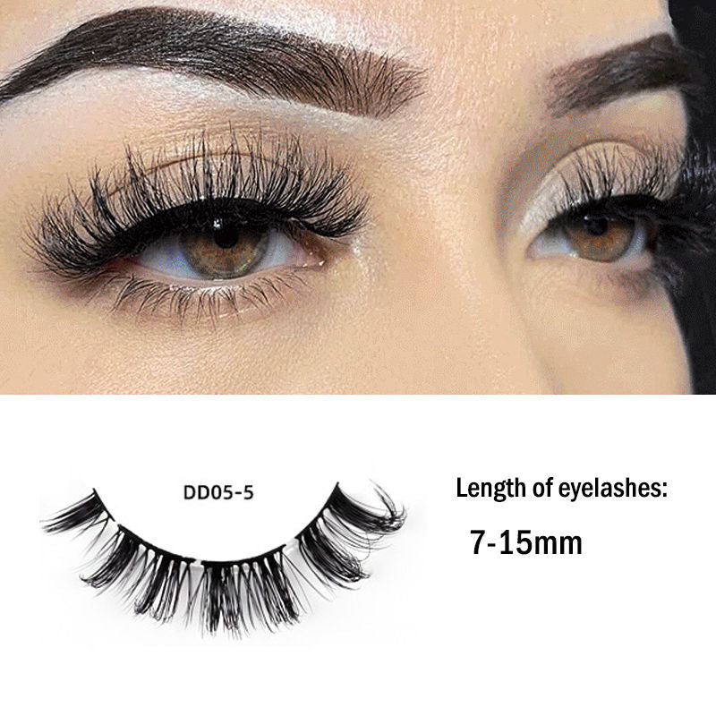 Beakey Russian Strip Lashes Reusable False Eyelashes Natural D Curl-05