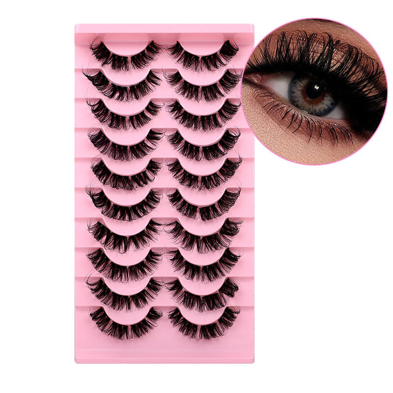 Beakey Russian Strip Lashes Reusable False Eyelashes Natural D Curl-16