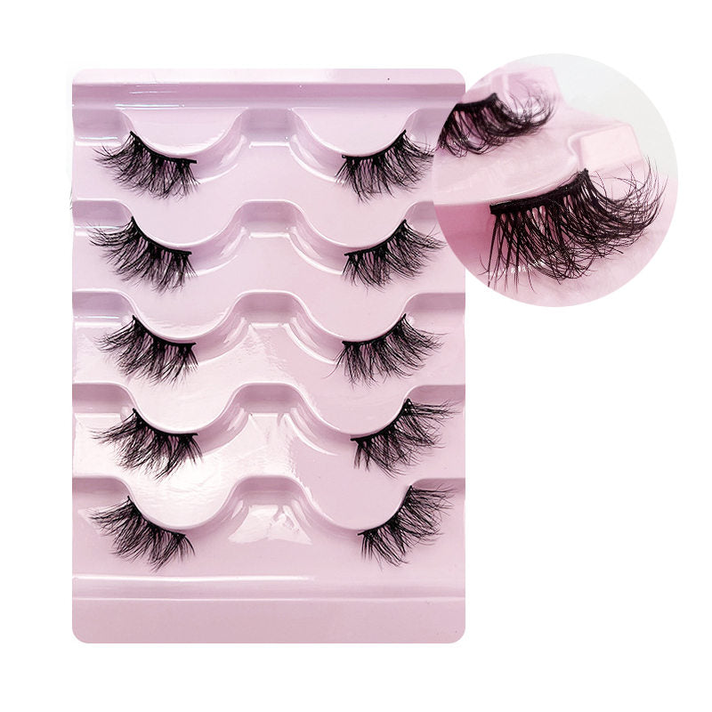 Beakey Half Lashes Natural Looking Cat Eye Fluffy 3D Curly False Eyelashes-37