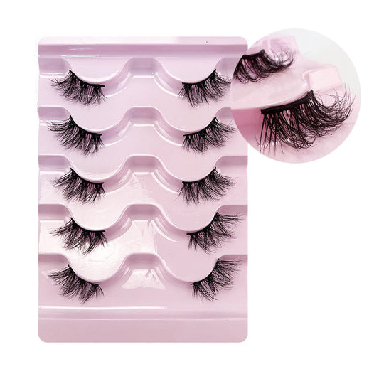 Beakey Half Lashes Natural Looking Cat Eye Fluffy 3D Curly False Eyelashes-37
