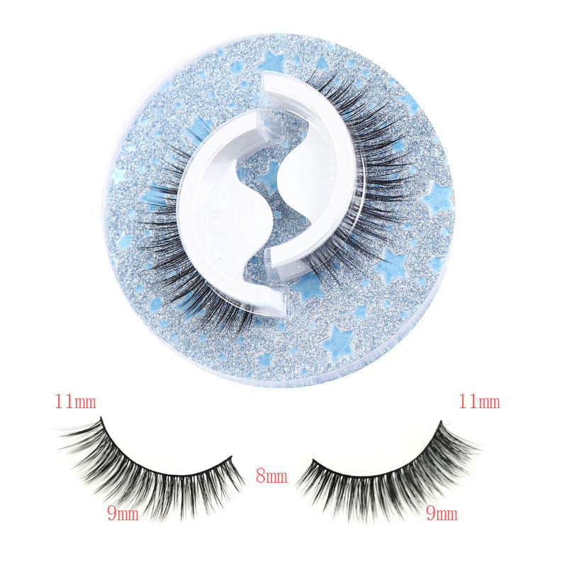 Beakey 3 Pairs False Eyelashes Self Adhesive Waterproof Reusable No Glue Needed-1