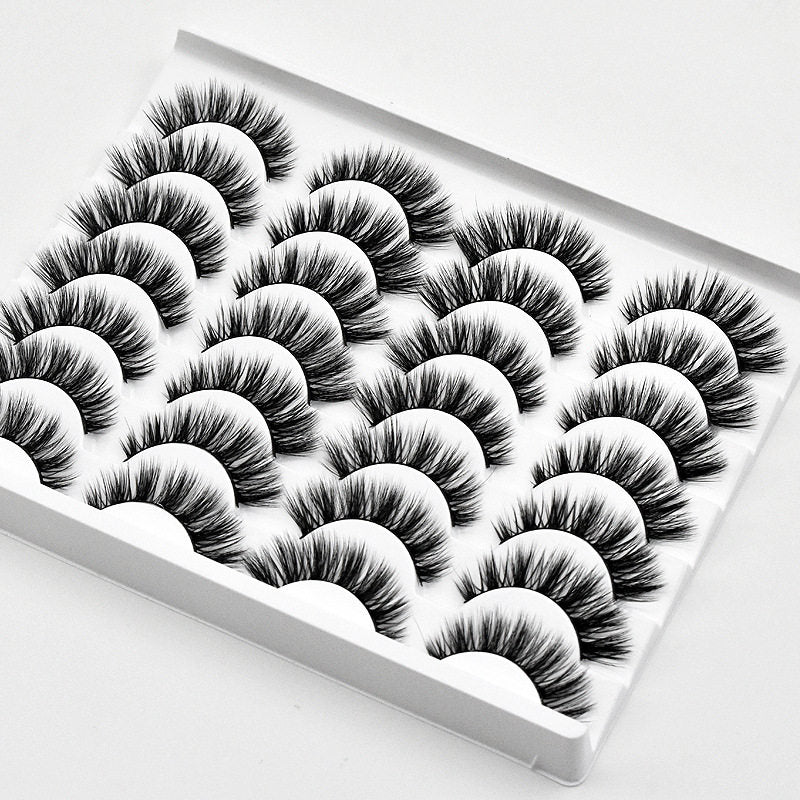 Beakey 3D Multi-Layer False Eyelashes 14 Pairs Fluffy Cat Eye Lashes-E01