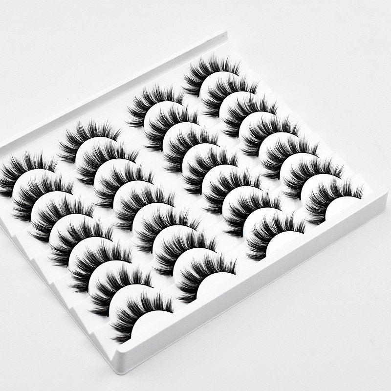 Beakey 3D Multi-Layer False Eyelashes 14 Pairs Fluffy Cat Eye Lashes-E02