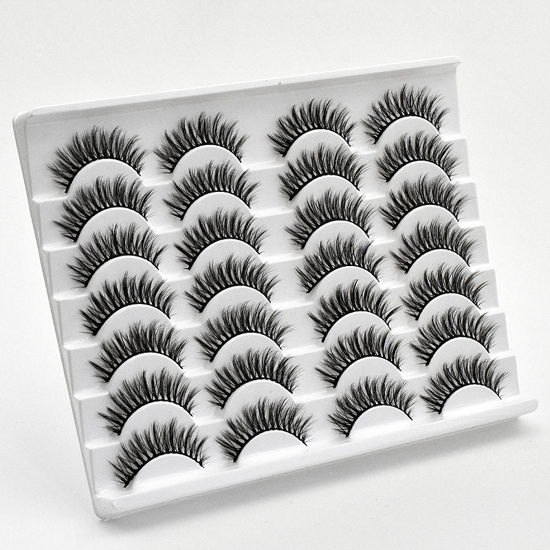 Beakey 3D Multi-Layer False Eyelashes 14 Pairs Fluffy Cat Eye Lashes-E05