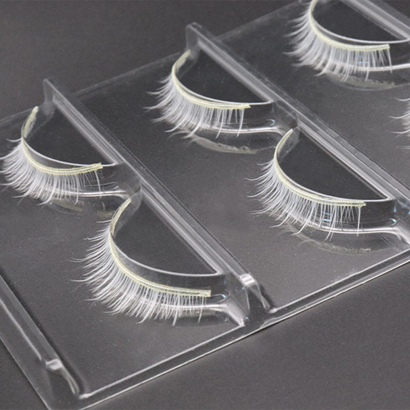 Beakey 3 Pairs White False Eyelashes Anime Cosplay Extension Party Lashes