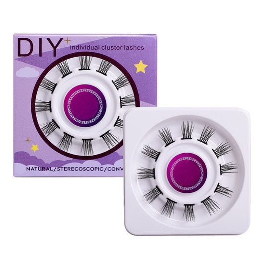 Beakey 12 Clusters DIY Natural Eyelash Wispy Light 3D Effect Individual Lashes-W02
