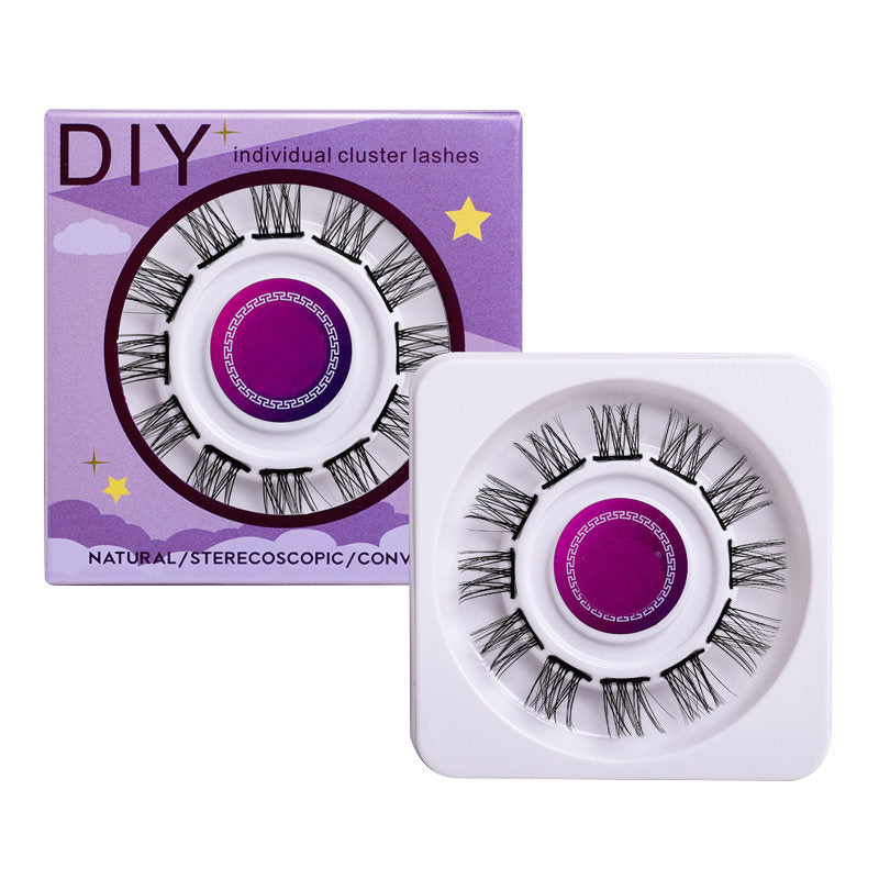 Beakey 12 Clusters DIY Natural Eyelash Wispy Light 3D Effect Individual Lashes-W07