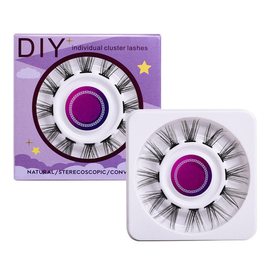 Beakey 12 Clusters DIY Natural Eyelash Wispy Light 3D Effect Individual Lashes-W08
