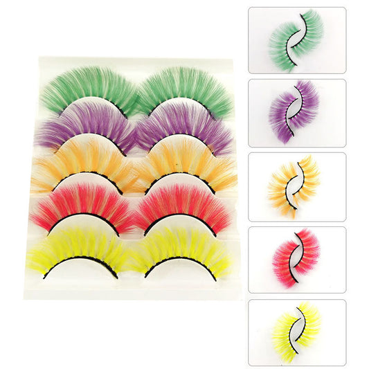 Beakey 3D False Eyelashes Colored Thick Lashes for Performance Halloween-1