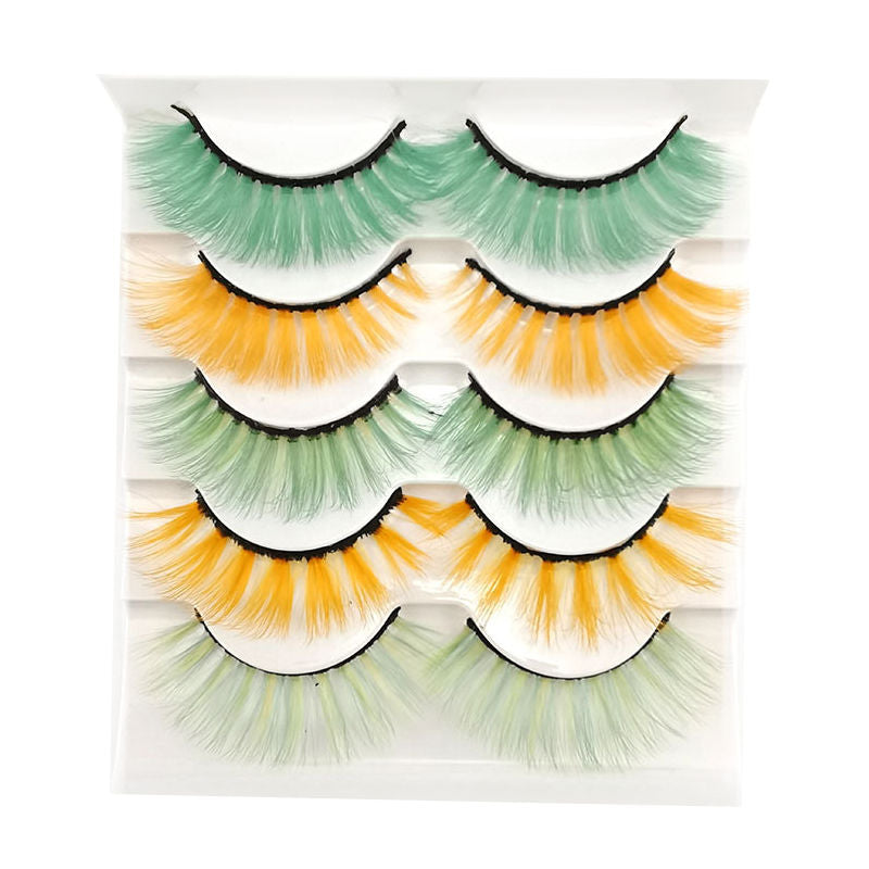 Beakey 3D False Eyelashes Colored Thick Lashes for Performance Halloween-10