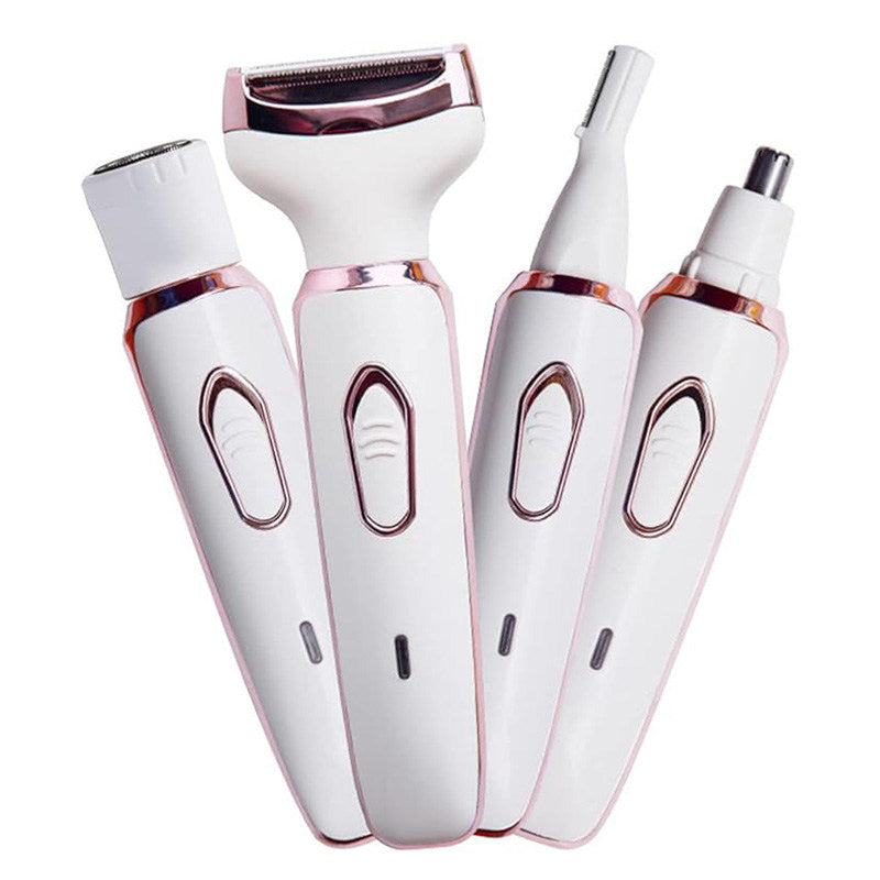 Beakey 4 in 1 Womens Electric Razor Painless Rechargeable for Face Arm Leg Armpit