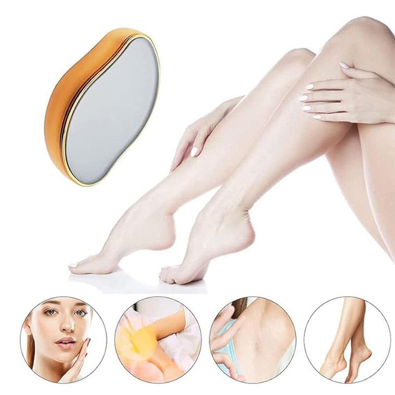 Beakey Crystal Smooth Hair Remover Painless Exfoliation for Legs Back Arms-Champagne