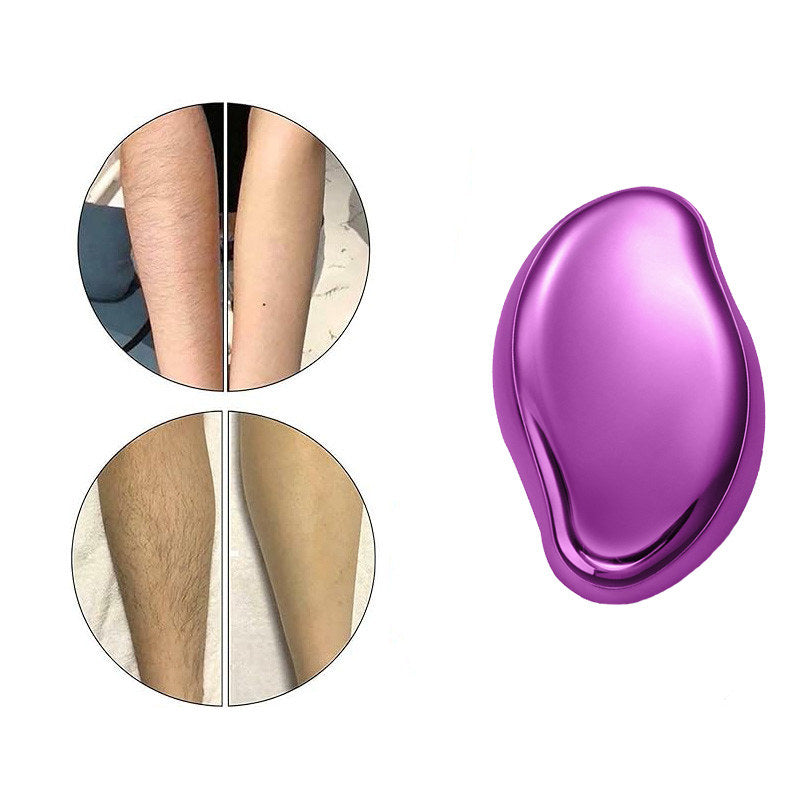 Beakey Crystal Smooth Hair Remover Painless Exfoliation for Legs Back Arms-Purple