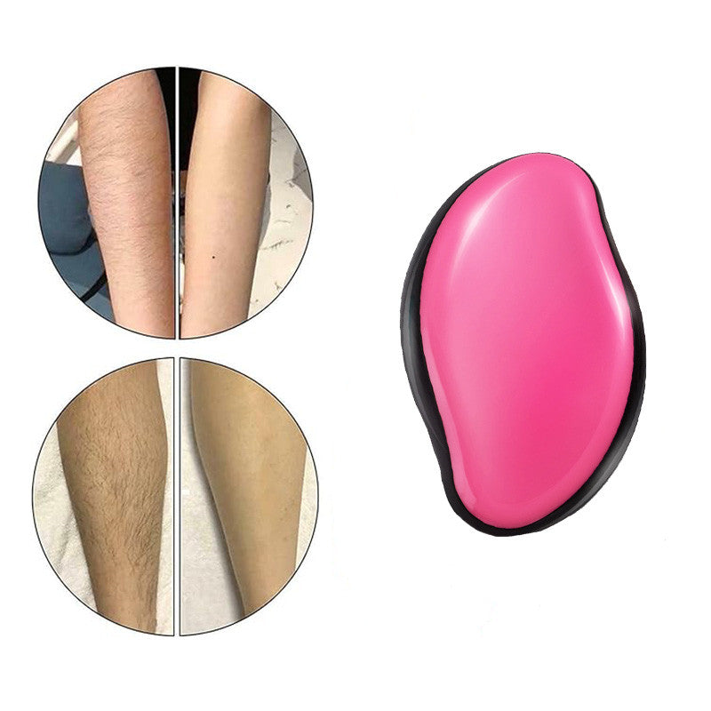 Beakey Crystal Smooth Hair Remover Painless Exfoliation for Legs Back Arms-Black Pink
