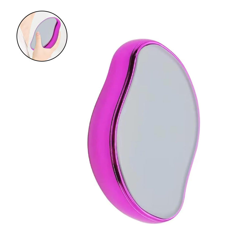 Beakey Crystal Smooth Hair Remover Painless Exfoliation for Legs Back Arms-Rose Red