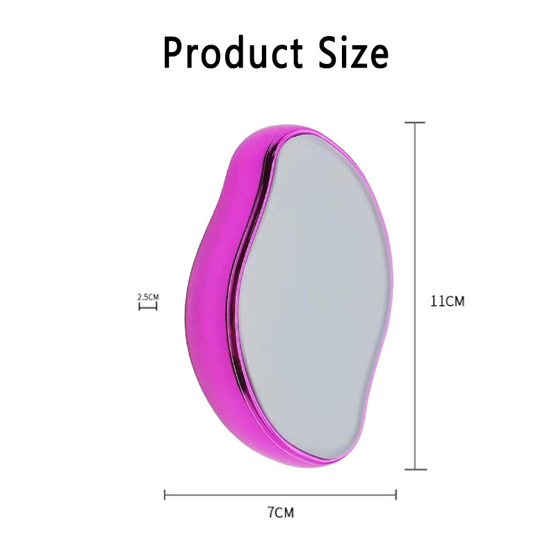 Beakey Crystal Smooth Hair Remover Painless Exfoliation for Legs Back Arms-Rose Red