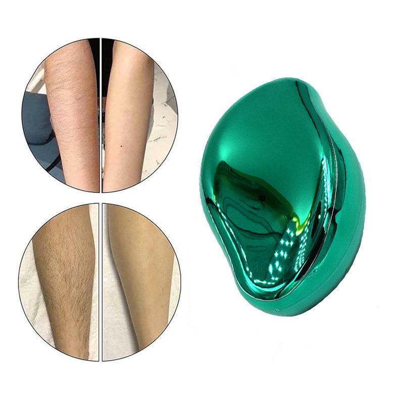 Beakey Crystal Smooth Hair Remover Painless Exfoliation for Legs Back Arms-Green
