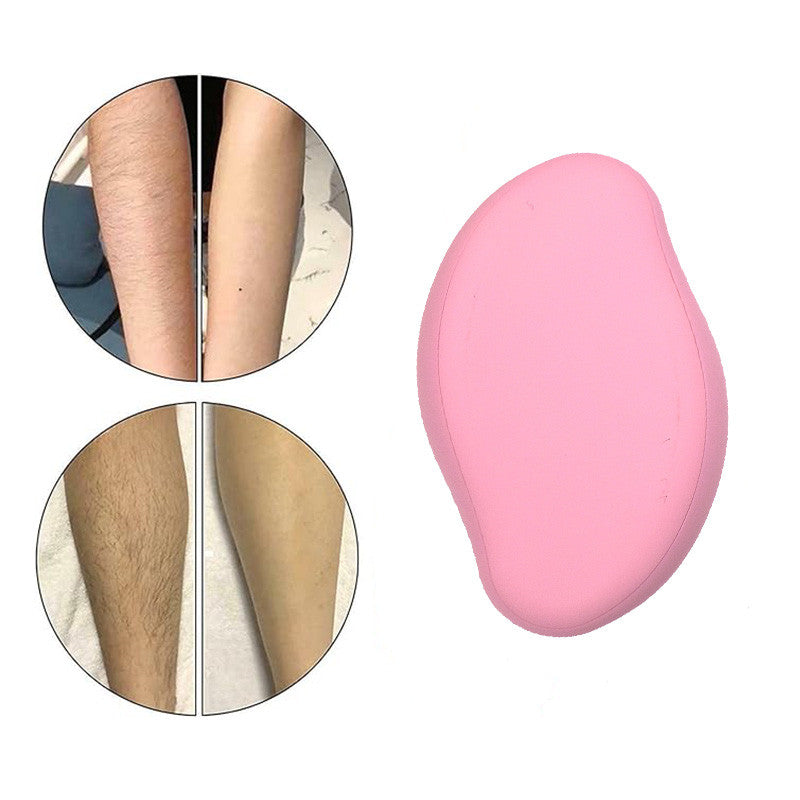 Beakey Crystal Smooth Hair Remover Painless Exfoliation for Legs Back Arms-Matte Pink