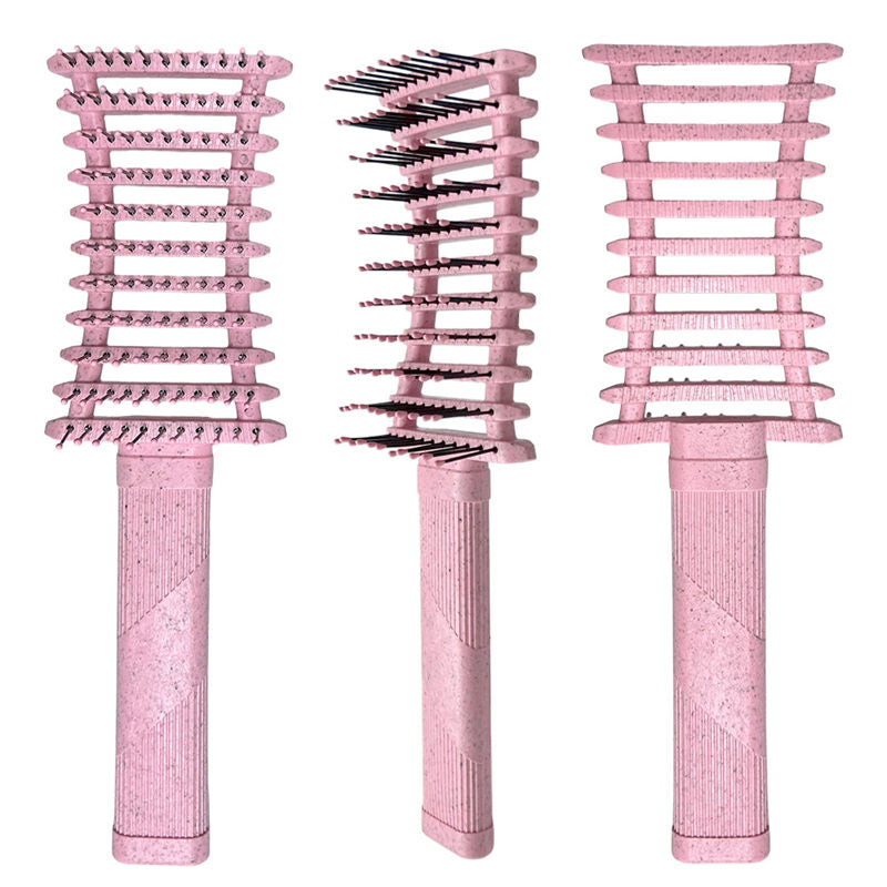 Beakey Curly Hair Brush Defining Vented Curl Defining Brush for Curly Hair Shaping 9106-Pink