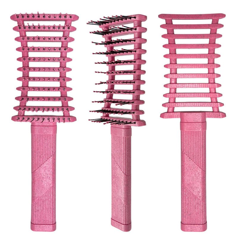 Beakey Curly Hair Brush Defining Vented Curl Defining Brush for Curly Hair Shaping 9106-RoseRed