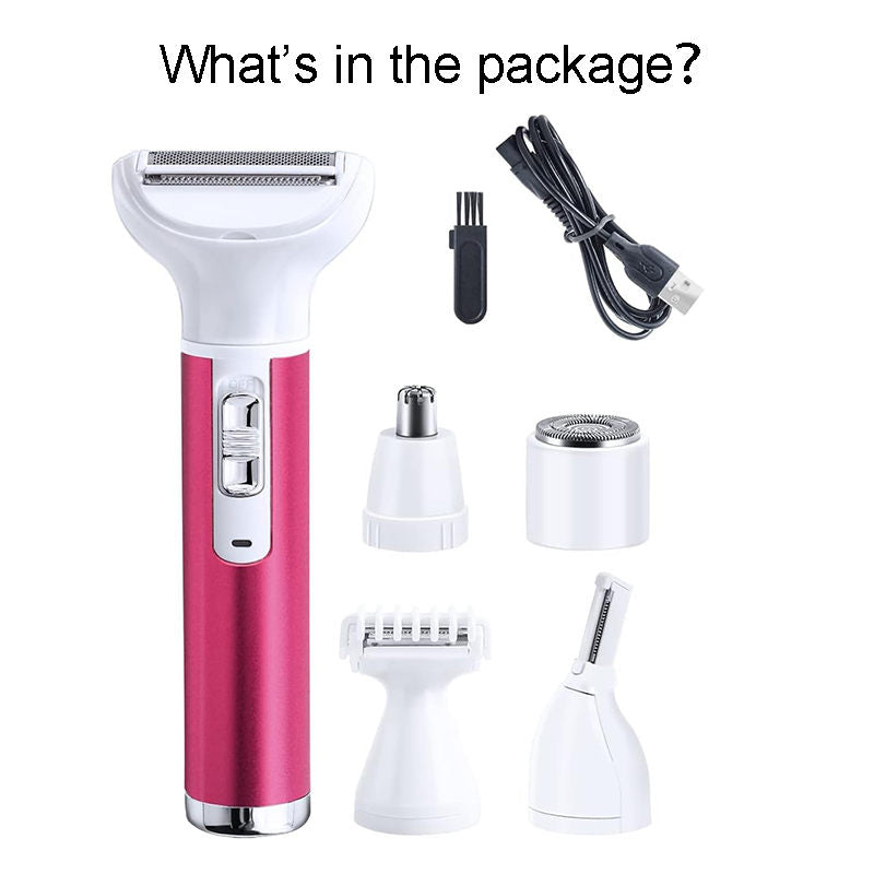 Beakey 5 in 1 Womens Razors Rechargeable Painless Shavers for Face & Full Body