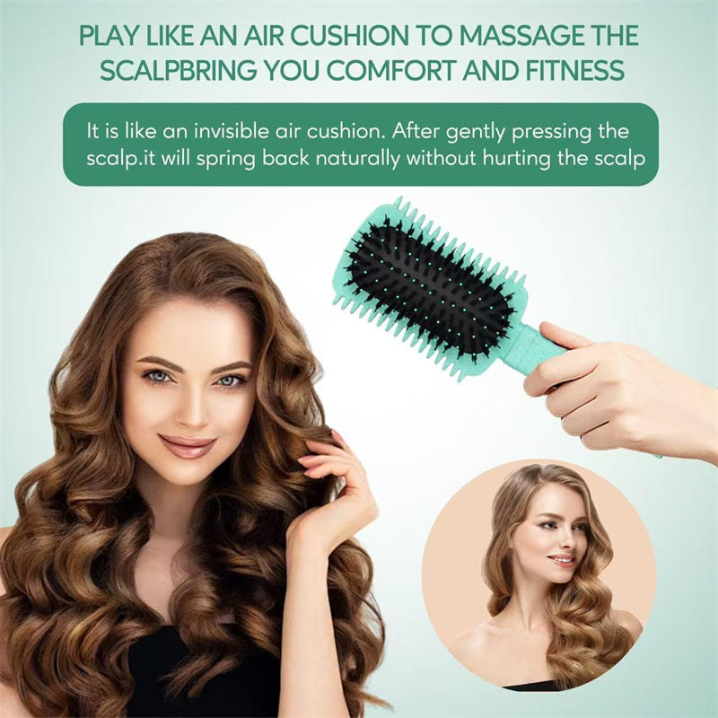 Beakey Curly Hair Brush Defining Volume Curl Defining Brush for Curly Hair Shaping 9205-Green