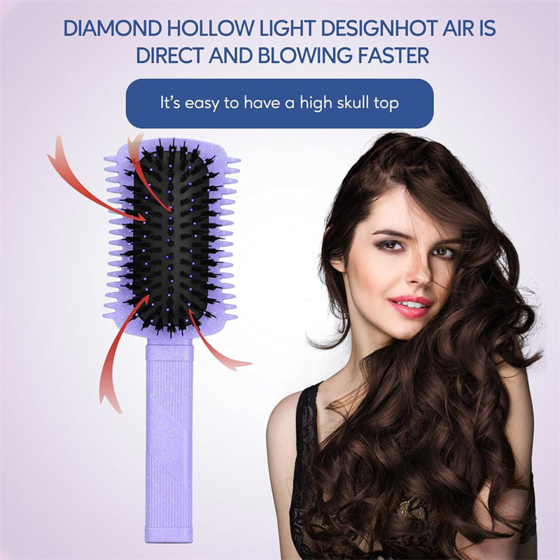 Beakey Curly Hair Brush Defining Volume Curl Defining Brush for Curly Hair Shaping 9205-Purple