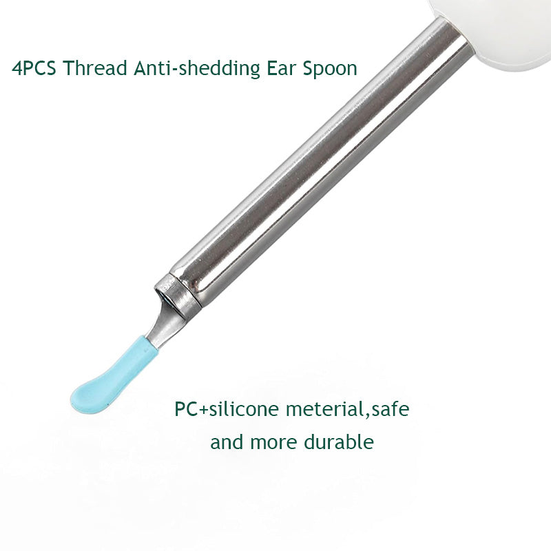 Beakey Ear Wax Removal Tool HD Cleaner with Camera and LED Lights for Teens Adults-White