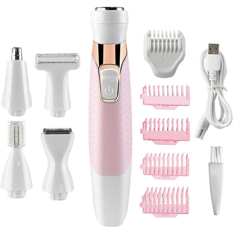 Beakey 5 in 1 Painless Electric Razors Wet Dry Use for Face Legs Pubic