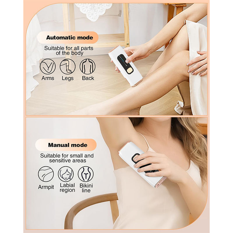 Beakey IPL Laser Hair Removal Device 999,900 Flashes Permanent for Whole Body-White