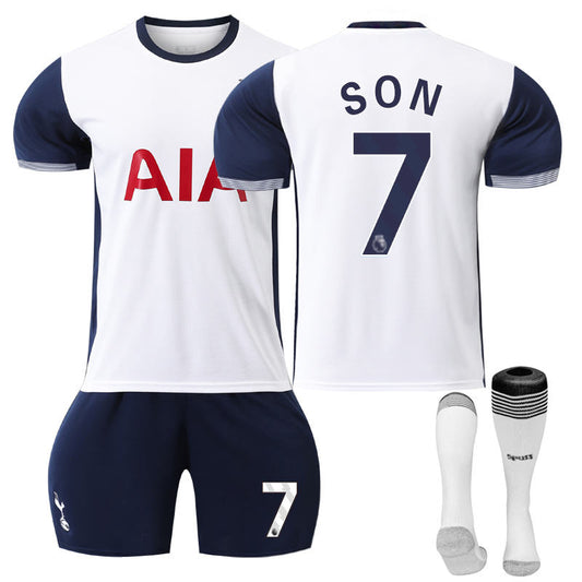 Beakey Spurs Home SON #7 Soccer Jersey for Kids Adult 3 Pcs Outfits