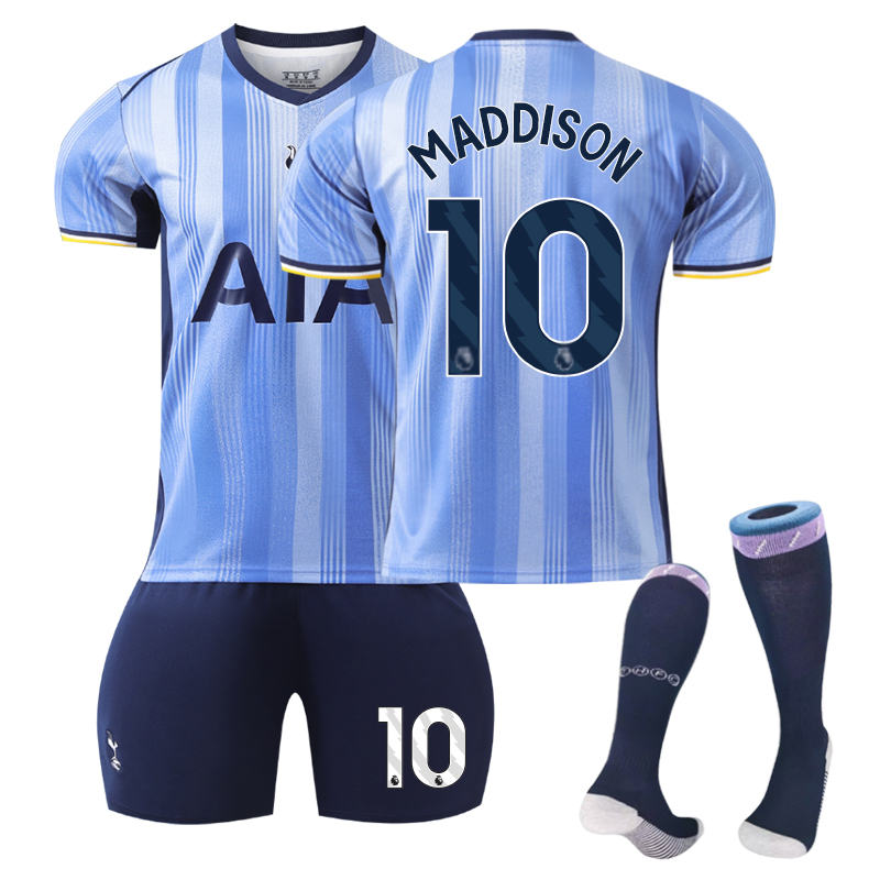 Beakey Spurs Away MADDISON #10 Soccer Jersey for Kids Adult 3 Pcs Outfits