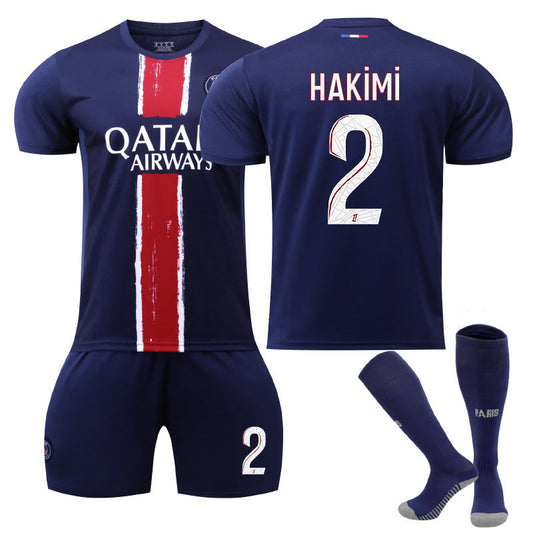 Beakey Paris Home HAKIMI #2 Soccer Jersey for Kids Adult 3 Pcs Outfits