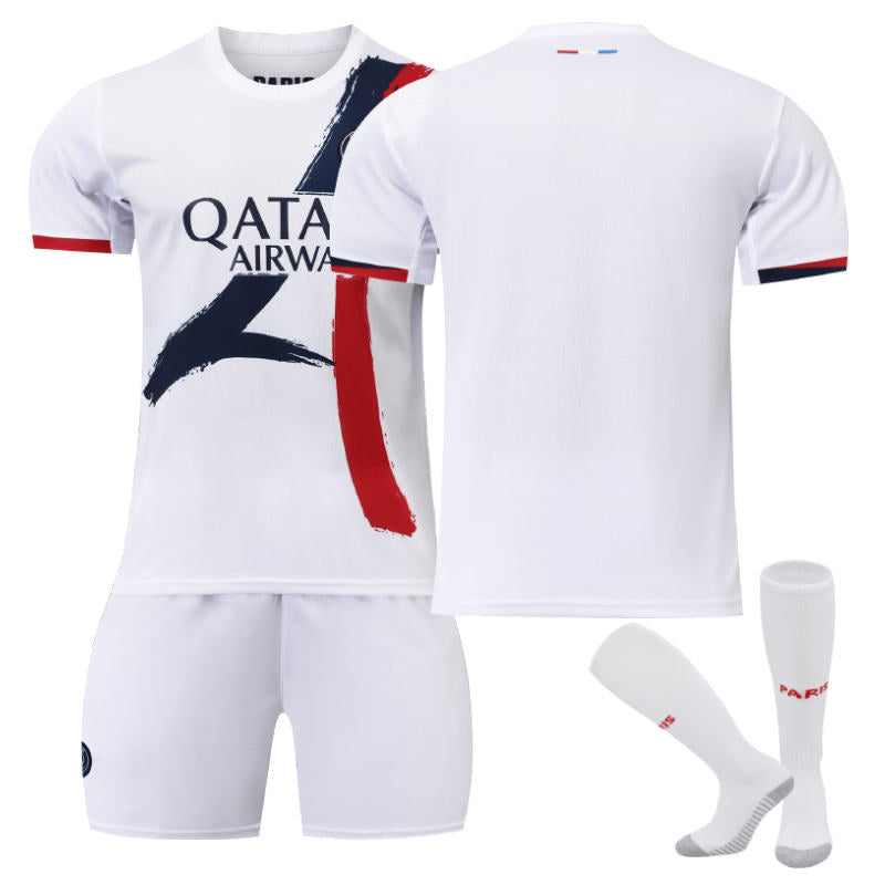 Beakey Paris Away Soccer Jersey for Kids Adult 3 Pcs Training Outfits