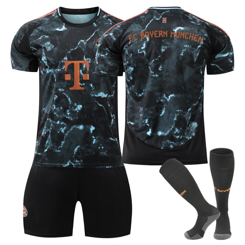 Beakey Bayern Away Soccer Jersey for Kids Adult 3 Pcs Training Outfits