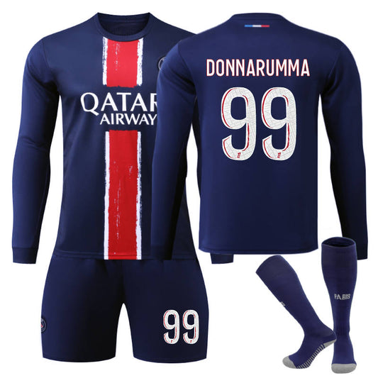 Beakey Paris Home DONNARUMMA #99 Soccer Jersey Kids Adult 3Pcs Long Sleeve Outfits