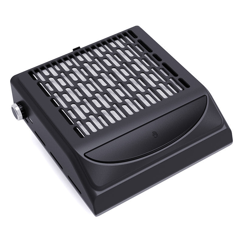 Beakey Nail Dust Collector Machine Electric Nail Dust Extractor with Adjustable Switches for Home or Salon Manicure Tool-Black