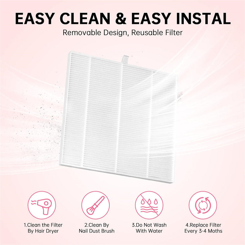 Beakey Nail Dust Collector Diamond Vacuum Fan Vent Dust Collector for Acrylic Nails Polishing Nail Salon-Pink