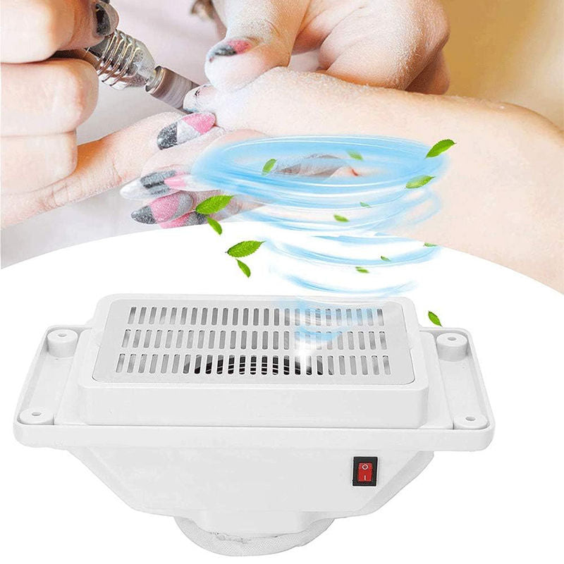 Beakey Nail Dust Collector Low Noise for Acrylic Gel Salon Home Use