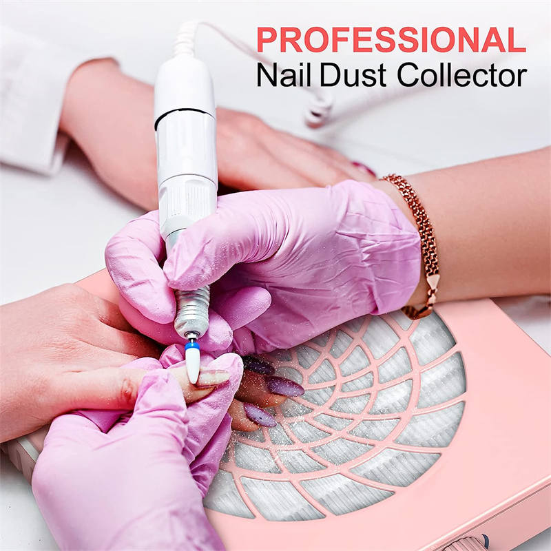 Beakey Nail Dust Collector with Reusable Filter Low Noise for Acrylic Nail