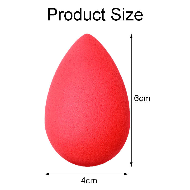 Beakey Makeup Sponge Super-Soft Foam Washable Easily Blends Foundations-Red